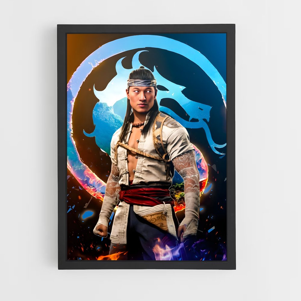 Poster Liu Kang: Dragon Fighter – affiche Mortal kombat (vue 2)